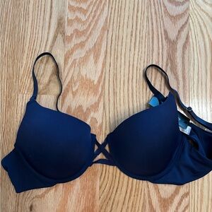 Essentials Navy Blue Bra